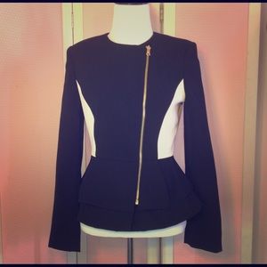 SOLD - Black & Off White Blazer